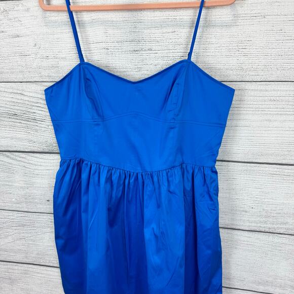 French Connection Women's Blue Sweetheart Sleeveless Mini Dress Size 12 - Picture 2 of 9